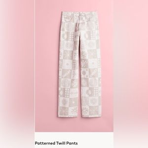 Smiley x H&M patterned twill pants